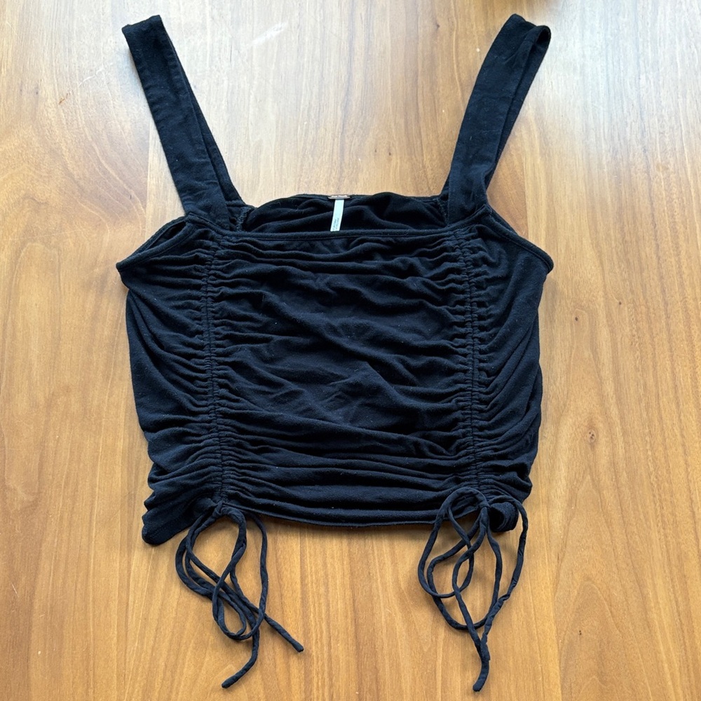 Free People Ruched Crop Top